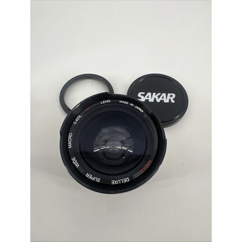 SAKAR Deluxe Super Wide Angle AF Lens With Macro 0.42x Video Movie Camera Lens